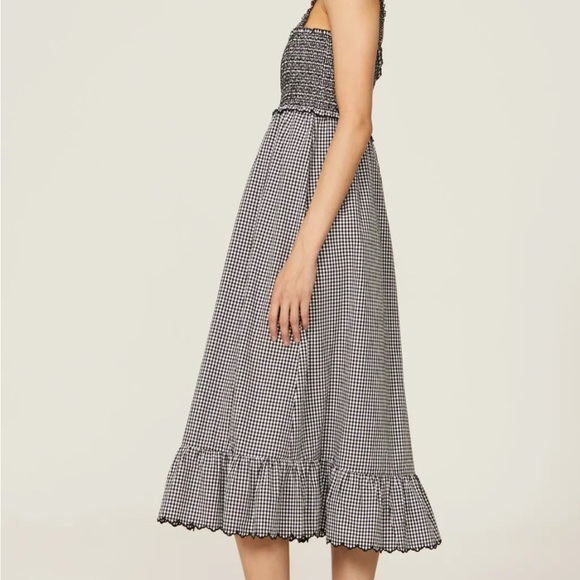 Rails Black and White Checkered Midi Dress - Picture 2 of 4